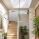 LED Pendant<br /><span style="color:#4AB0CE;">Entrega: 4-10 dias en USA</span><br /><span style="color:#4AB0CE;font-size:60%;">PREGUNTE POR ENTREGA EN PANAMA</span><br />Collection: Cerchio<br />Finish: Brushed Gold