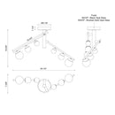 Kuzco Lighting - SF55525-BG/OP-UNV - LED Semi-Flush Mount - Cypress - Brushed Gold/Opal Glass