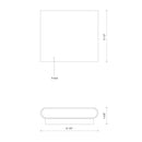 Kuzco Lighting - AT68006-BG-UNV - LED Wall Sconce - Slate - Brushed Gold