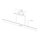 LED Linear Pendant<br /><span style="color:#4AB0CE;">Entrega: 4-10 dias en USA</span><br /><span style="color:#4AB0CE;font-size:60%;">PREGUNTE POR ENTREGA EN PANAMA</span><br />Collection: Vega Minor<br />Finish: Brushed Gold