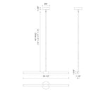 LED Linear Pendant<br /><span style="color:#4AB0CE;">Entrega: 4-10 dias en USA</span><br /><span style="color:#4AB0CE;font-size:60%;">PREGUNTE POR ENTREGA EN PANAMA</span><br />Collection: Akari<br />Finish: Brushed Nickel