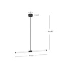 Kuzco Lighting - LP18537-BN-UNV - LED Linear Pendant - Akari - Brushed Nickel
