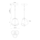 LED Pendant<br /><span style="color:#4AB0CE;">Entrega: 4-10 dias en USA</span><br /><span style="color:#4AB0CE;font-size:60%;">PREGUNTE POR ENTREGA EN PANAMA</span><br />Collection: Mulberry<br />Finish: Black/Light Guide