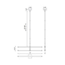 LED Chandelier<br /><span style="color:#4AB0CE;">Entrega: 4-10 dias en USA</span><br /><span style="color:#4AB0CE;font-size:60%;">PREGUNTE POR ENTREGA EN PANAMA</span><br />Collection: Blade<br />Finish: Brushed Gold