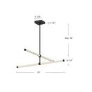Kuzco Lighting - CH23532-BG-UNV - LED Chandelier - Blade - Brushed Gold