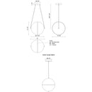 Kuzco Lighting - PD76712-CH-UNV - LED Pendant - Aries - Chrome