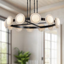 LED Chandelier<br /><span style="color:#4AB0CE;">Entrega: 4-10 dias en USA</span><br /><span style="color:#4AB0CE;font-size:60%;">PREGUNTE POR ENTREGA EN PANAMA</span><br />Collection: Alonso<br />Finish: Urban Bronze/Alabaster