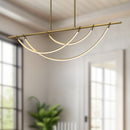 LED Linear Pendant<br /><span style="color:#4AB0CE;">Entrega: 4-10 dias en USA</span><br /><span style="color:#4AB0CE;font-size:60%;">PREGUNTE POR ENTREGA EN PANAMA</span><br />Collection: Aryas<br />Finish: Vintage Brass