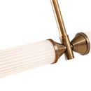 LED Linear Pendant<br /><span style="color:#4AB0CE;">Entrega: 4-10 dias en USA</span><br /><span style="color:#4AB0CE;font-size:60%;">PREGUNTE POR ENTREGA EN PANAMA</span><br />Collection: Edwin<br />Finish: Vintage Brass/Frosted Ribbed Glass