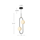 Alora - PD302002MBBG-UNV - LED Pendant - Tagliato - Matte Black/Brushed Gold