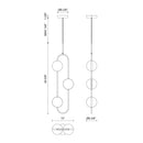 LED Pendant<br /><span style="color:#4AB0CE;">Entrega: 4-10 dias en USA</span><br /><span style="color:#4AB0CE;font-size:60%;">PREGUNTE POR ENTREGA EN PANAMA</span><br />Collection: Tagliato<br />Finish: Matte Black/Brushed Gold