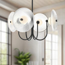 LED Pendant<br /><span style="color:#4AB0CE;">Entrega: 4-10 dias en USA</span><br /><span style="color:#4AB0CE;font-size:60%;">PREGUNTE POR ENTREGA EN PANAMA</span><br />Collection: Hera<br />Finish: Matte Black/Clear Ribbed Glass