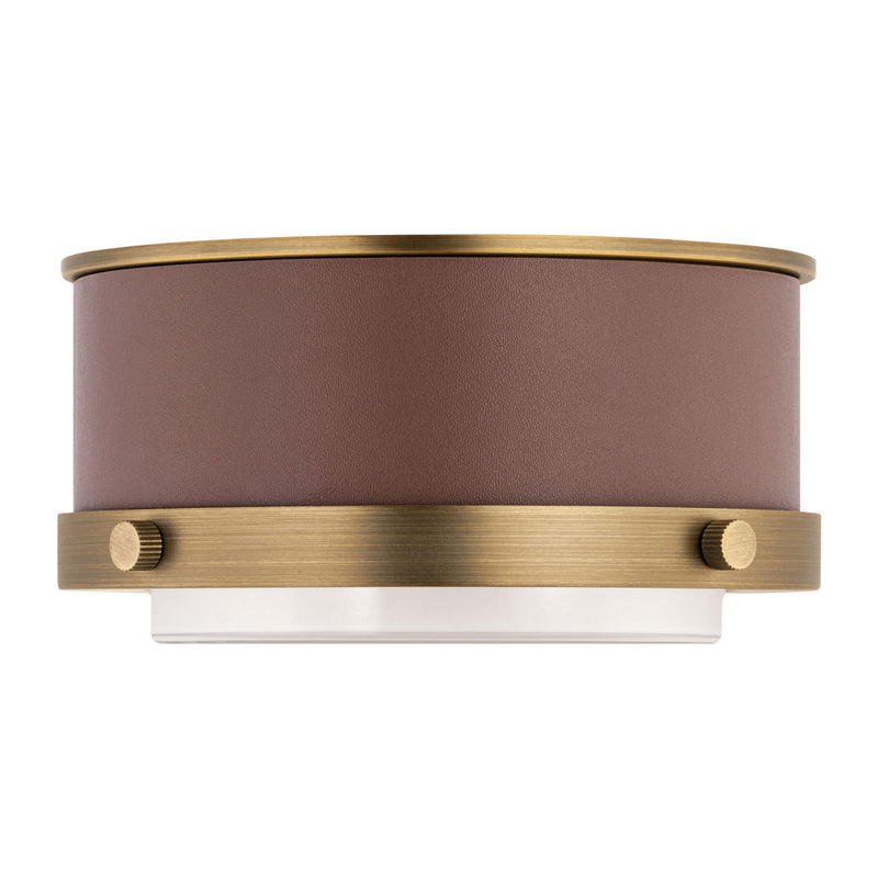 LED Flush Mount<br /><span style="color:#4AB0CE;">Entrega: 4-10 dias en USA</span><br /><span style="color:#4AB0CE;font-size:60%;">PREGUNTE POR ENTREGA EN PANAMA</span><br />Collection: Marlowe<br />Finish: Time Worn Brass