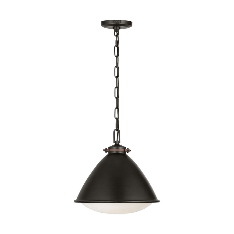 One Light Pendant<br /><span style="color:#4AB0CE;">Entrega: 4-10 dias en USA</span><br /><span style="color:#4AB0CE;font-size:60%;">PREGUNTE POR ENTREGA EN PANAMA</span><br />Collection: Hayward<br />Finish: Aged Iron