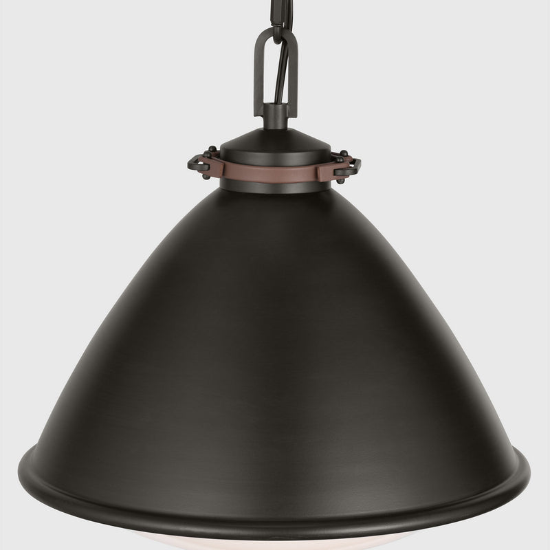 Visual Comfort Studio - LP1111AI - One Light Pendant - Hayward - Aged Iron
