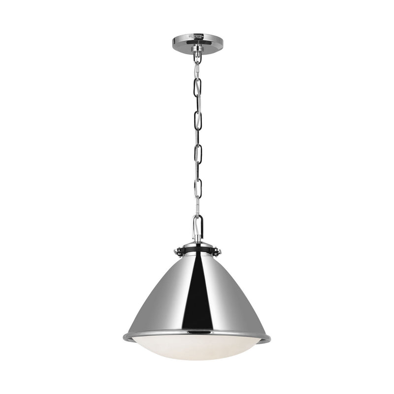 One Light Pendant<br /><span style="color:#4AB0CE;">Entrega: 4-10 dias en USA</span><br /><span style="color:#4AB0CE;font-size:60%;">PREGUNTE POR ENTREGA EN PANAMA</span><br />Collection: Hayward<br />Finish: Polished Nickel