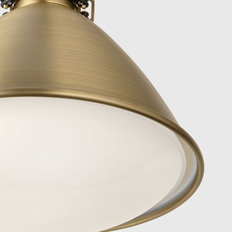 One Light Pendant<br /><span style="color:#4AB0CE;">Entrega: 4-10 dias en USA</span><br /><span style="color:#4AB0CE;font-size:60%;">PREGUNTE POR ENTREGA EN PANAMA</span><br />Collection: Hayward<br />Finish: Time Worn Brass