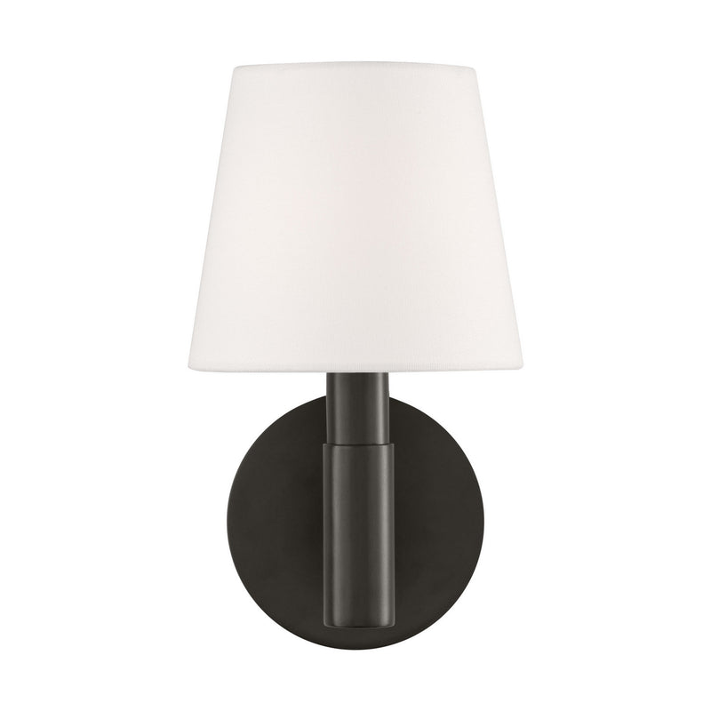 One Light Wall Sconce<br /><span style="color:#4AB0CE;">Entrega: 4-10 dias en USA</span><br /><span style="color:#4AB0CE;font-size:60%;">PREGUNTE POR ENTREGA EN PANAMA</span><br />Collection: Grayson<br />Finish: Aged Iron