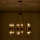 Kalco - 521355VGB - 12 Light Chandelier - Duet - Vintage Brass