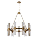 18 Light Chandelier<br /><span style="color:#4AB0CE;">Entrega: 4-10 dias en USA</span><br /><span style="color:#4AB0CE;font-size:60%;">PREGUNTE POR ENTREGA EN PANAMA</span><br />Collection: Duet<br />Finish: Vintage Brass