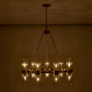 Kalco - 521356VGB - 18 Light Chandelier - Duet - Vintage Brass