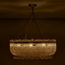 Kalco - 523456WB - Ten Light Pendant - Camellia - Winter Brass