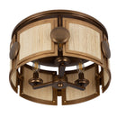Three Light Semi-Flush Mount<br /><span style="color:#4AB0CE;">Entrega: 4-10 dias en USA</span><br /><span style="color:#4AB0CE;font-size:60%;">PREGUNTE POR ENTREGA EN PANAMA</span><br />Collection: Button<br />Finish: Pearlized Antique Brass/Modern Gold