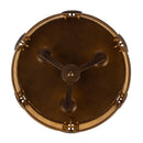 Three Light Semi-Flush Mount<br /><span style="color:#4AB0CE;">Entrega: 4-10 dias en USA</span><br /><span style="color:#4AB0CE;font-size:60%;">PREGUNTE POR ENTREGA EN PANAMA</span><br />Collection: Button<br />Finish: Pearlized Antique Brass/Modern Gold