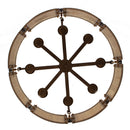 Six Light Pendant<br /><span style="color:#4AB0CE;">Entrega: 4-10 dias en USA</span><br /><span style="color:#4AB0CE;font-size:60%;">PREGUNTE POR ENTREGA EN PANAMA</span><br />Collection: Button<br />Finish: Pearlized Antique Brass/Modern Gold