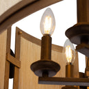Six Light Pendant<br /><span style="color:#4AB0CE;">Entrega: 4-10 dias en USA</span><br /><span style="color:#4AB0CE;font-size:60%;">PREGUNTE POR ENTREGA EN PANAMA</span><br />Collection: Button<br />Finish: Pearlized Antique Brass/Modern Gold