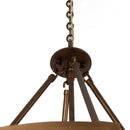 Six Light Pendant<br /><span style="color:#4AB0CE;">Entrega: 4-10 dias en USA</span><br /><span style="color:#4AB0CE;font-size:60%;">PREGUNTE POR ENTREGA EN PANAMA</span><br />Collection: Button<br />Finish: Pearlized Antique Brass/Modern Gold