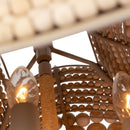 Kalco - 527155JT - Six Light Pendant - Coaxial - Jute