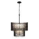 Ten Light Chandelier<br /><span style="color:#4AB0CE;">Entrega: 7-8 semanas en USA</span><br /><span style="color:#4AB0CE;font-size:60%;">PREGUNTE POR ENTREGA EN PANAMA</span><br />Collection: Park Row<br />Finish: Matte Black/French Gold