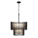 Ten Light Chandelier<br /><span style="color:#4AB0CE;">Entrega: 4-10 dias en USA</span><br /><span style="color:#4AB0CE;font-size:60%;">PREGUNTE POR ENTREGA EN PANAMA</span><br />Collection: Park Row<br />Finish: Matte Black/French Gold