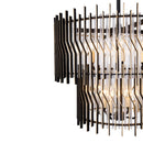 Varaluz - 393C10MBFG - Ten Light Chandelier - Park Row - Matte Black/French Gold
