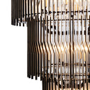 18 Light Chandelier<br /><span style="color:#4AB0CE;">Entrega: 4-10 dias en USA</span><br /><span style="color:#4AB0CE;font-size:60%;">PREGUNTE POR ENTREGA EN PANAMA</span><br />Collection: Park Row<br />Finish: Matte Black/French Gold
