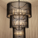 18 Light Chandelier<br /><span style="color:#4AB0CE;">Entrega: 4-10 dias en USA</span><br /><span style="color:#4AB0CE;font-size:60%;">PREGUNTE POR ENTREGA EN PANAMA</span><br />Collection: Park Row<br />Finish: Matte Black/French Gold