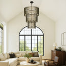 18 Light Chandelier<br /><span style="color:#4AB0CE;">Entrega: 4-10 dias en USA</span><br /><span style="color:#4AB0CE;font-size:60%;">PREGUNTE POR ENTREGA EN PANAMA</span><br />Collection: Park Row<br />Finish: Matte Black/French Gold