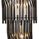 Three Light Wall Sconce<br /><span style="color:#4AB0CE;">Entrega: 4-10 dias en USA</span><br /><span style="color:#4AB0CE;font-size:60%;">PREGUNTE POR ENTREGA EN PANAMA</span><br />Collection: Park Row<br />Finish: Matte Black/French Gold