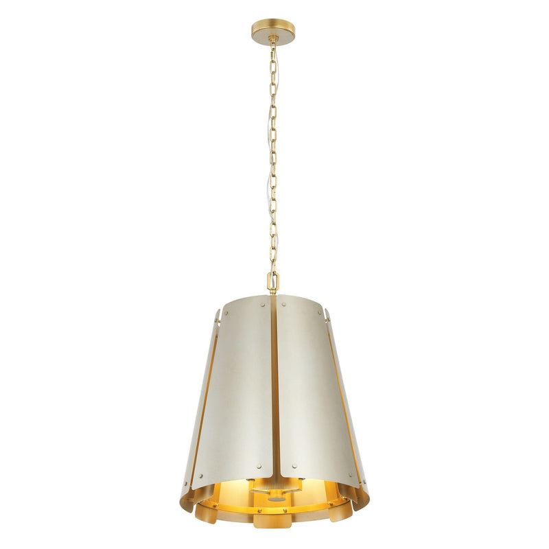 Six Light Foyer Pendant<br /><span style="color:#4AB0CE;">Entrega: 4-5 semanas en USA</span><br /><span style="color:#4AB0CE;font-size:60%;">PREGUNTE POR ENTREGA EN PANAMA</span><br />Collection: Peep Show<br />Finish: Sunwashed Silver/Brushed Sienna