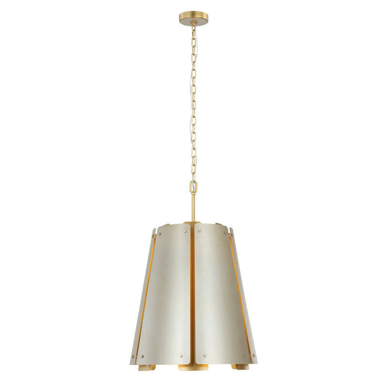 Six Light Foyer Pendant<br /><span style="color:#4AB0CE;">Entrega: 4-5 semanas en USA</span><br /><span style="color:#4AB0CE;font-size:60%;">PREGUNTE POR ENTREGA EN PANAMA</span><br />Collection: Peep Show<br />Finish: Sunwashed Silver/Brushed Sienna