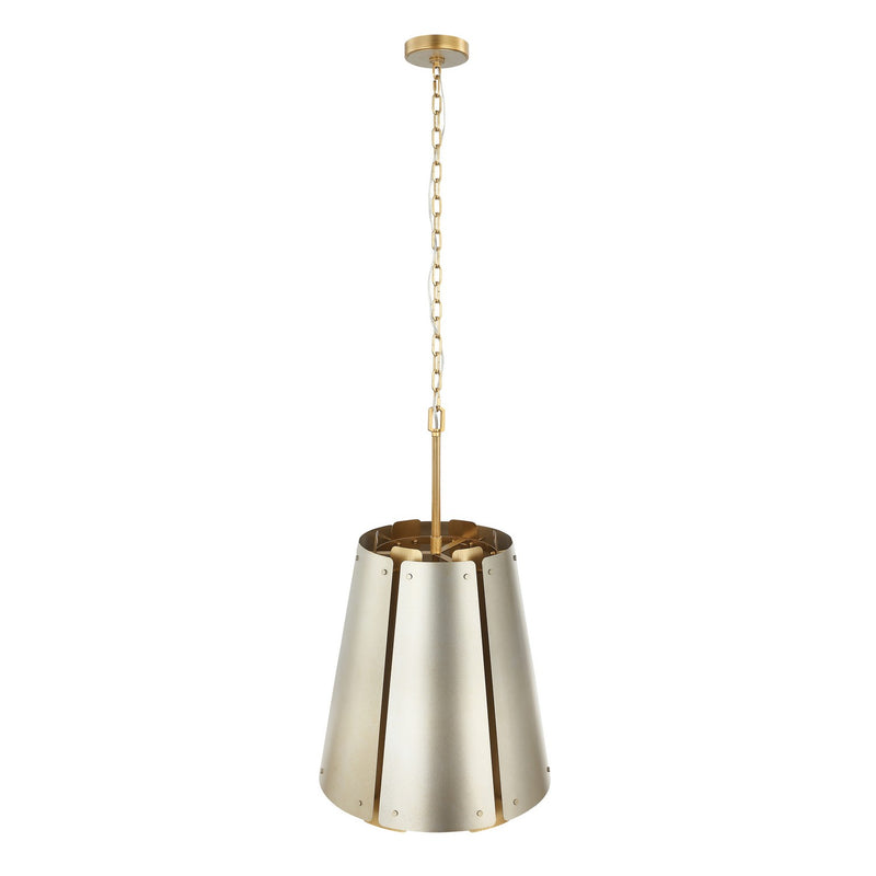 Six Light Foyer Pendant<br /><span style="color:#4AB0CE;">Entrega: 4-10 dias en USA</span><br /><span style="color:#4AB0CE;font-size:60%;">PREGUNTE POR ENTREGA EN PANAMA</span><br />Collection: Peep Show<br />Finish: Sunwashed Silver/Brushed Sienna
