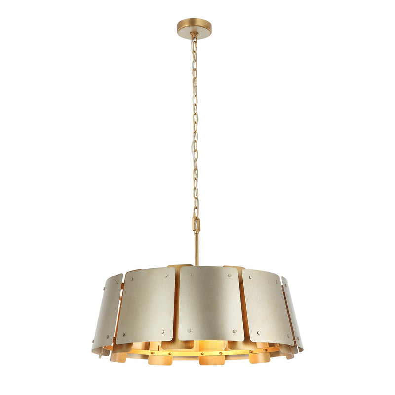 Five Light Pendant<br /><span style="color:#4AB0CE;">Entrega: 4-5 semanas en USA</span><br /><span style="color:#4AB0CE;font-size:60%;">PREGUNTE POR ENTREGA EN PANAMA</span><br />Collection: Peep Show<br />Finish: Sunwashed Silver/Brushed Sienna
