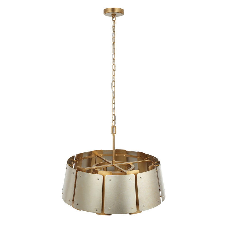 Five Light Pendant<br /><span style="color:#4AB0CE;">Entrega: 4-5 semanas en USA</span><br /><span style="color:#4AB0CE;font-size:60%;">PREGUNTE POR ENTREGA EN PANAMA</span><br />Collection: Peep Show<br />Finish: Sunwashed Silver/Brushed Sienna