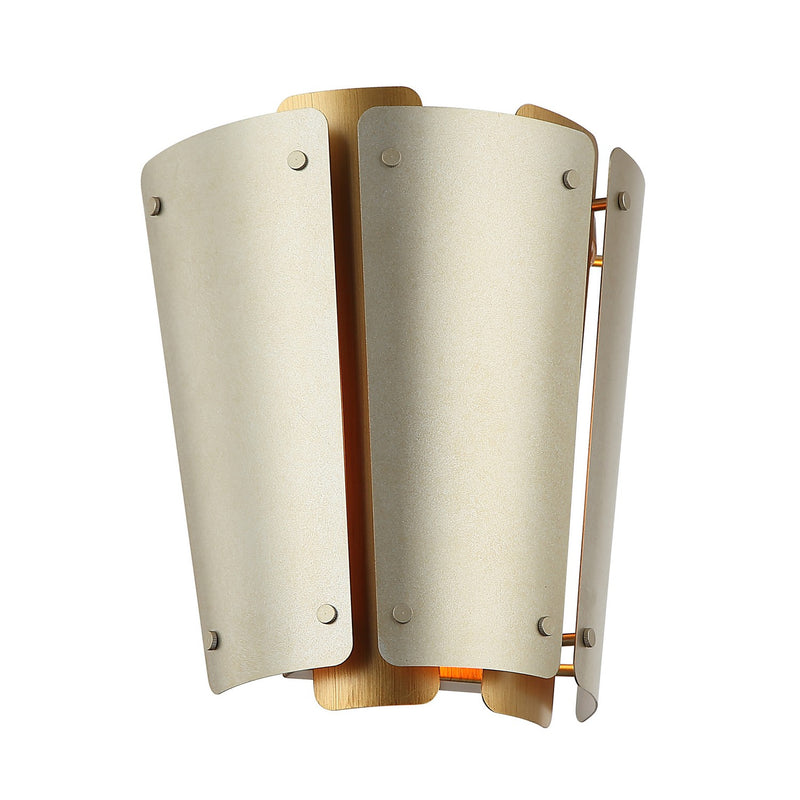 One Light Wall Sconce<br /><span style="color:#4AB0CE;">Entrega: 4-5 semanas en USA</span><br /><span style="color:#4AB0CE;font-size:60%;">PREGUNTE POR ENTREGA EN PANAMA</span><br />Collection: Peep Show<br />Finish: Sunwashed Silver/Brushed Sienna