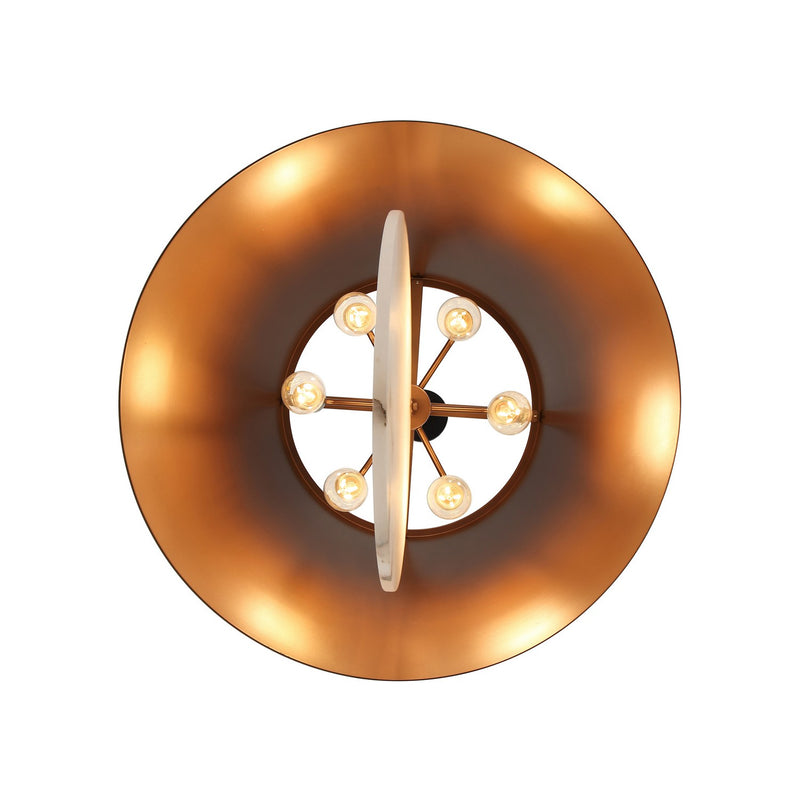 Six Light Pendant<br /><span style="color:#4AB0CE;">Entrega: 4-5 semanas en USA</span><br /><span style="color:#4AB0CE;font-size:60%;">PREGUNTE POR ENTREGA EN PANAMA</span><br />Collection: Rock On<br />Finish: Brontourage/Matte Black