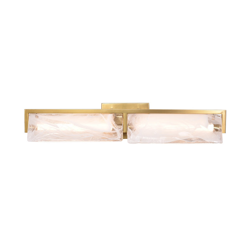 LED Bath Fixture<br /><span style="color:#4AB0CE;">Entrega: 4-5 semanas en USA</span><br /><span style="color:#4AB0CE;font-size:60%;">PREGUNTE POR ENTREGA EN PANAMA</span><br />Collection: Mingle<br />Finish: Satin Brass