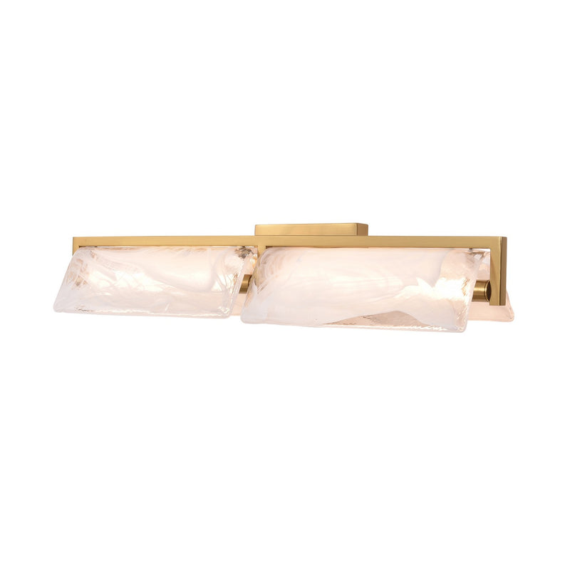 LED Bath Fixture<br /><span style="color:#4AB0CE;">Entrega: 4-5 semanas en USA</span><br /><span style="color:#4AB0CE;font-size:60%;">PREGUNTE POR ENTREGA EN PANAMA</span><br />Collection: Mingle<br />Finish: Satin Brass