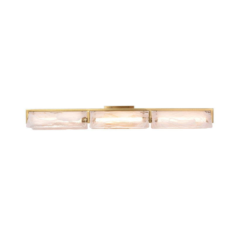 LED Bath Fixture<br /><span style="color:#4AB0CE;">Entrega: 4-5 semanas en USA</span><br /><span style="color:#4AB0CE;font-size:60%;">PREGUNTE POR ENTREGA EN PANAMA</span><br />Collection: Mingle<br />Finish: Satin Brass