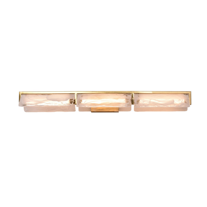 LED Bath Fixture<br /><span style="color:#4AB0CE;">Entrega: 4-5 semanas en USA</span><br /><span style="color:#4AB0CE;font-size:60%;">PREGUNTE POR ENTREGA EN PANAMA</span><br />Collection: Mingle<br />Finish: Satin Brass